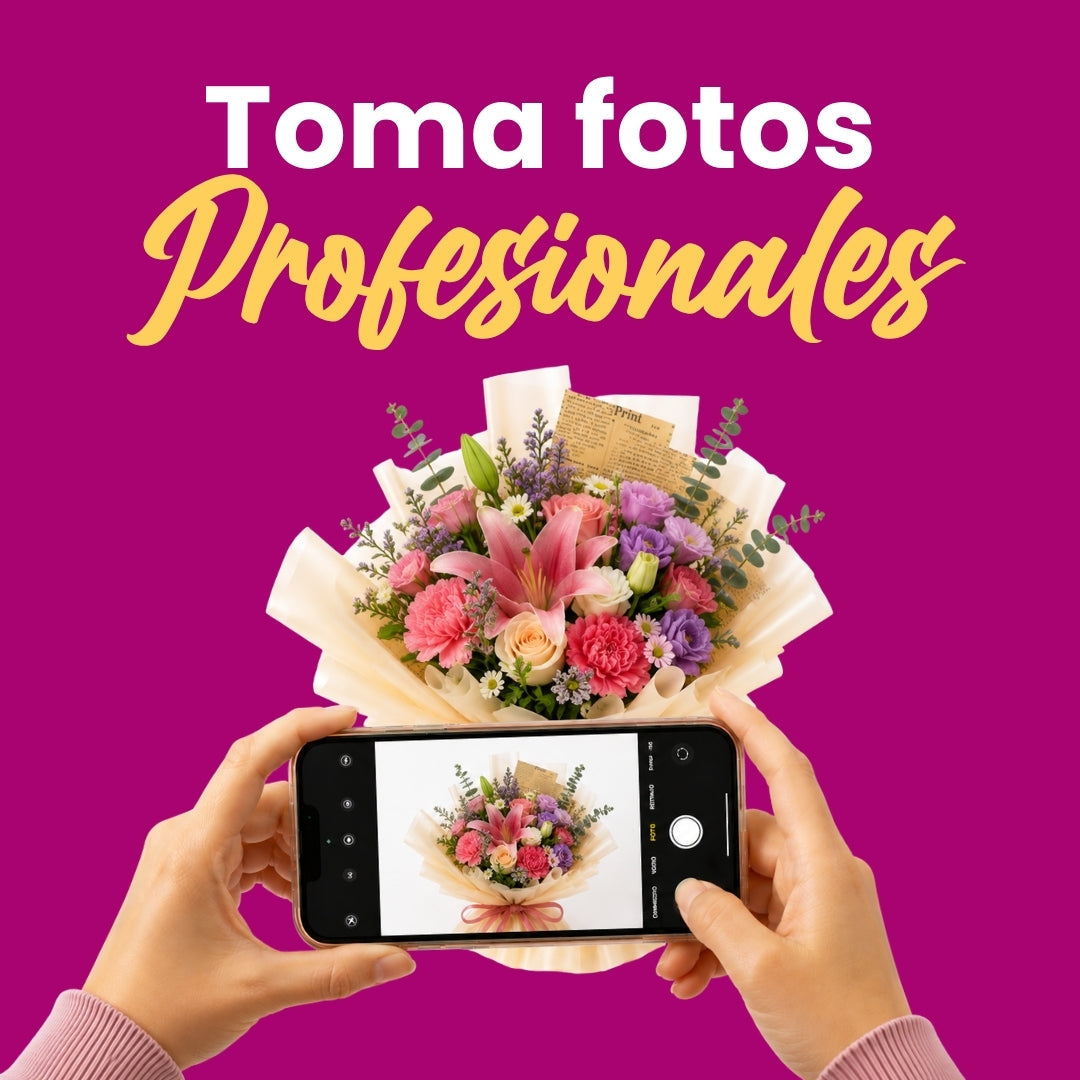 📸 Del taller a las redes: Cómo tomar fotos profesionales a tus arreglos (¡solo usando tu celular!)