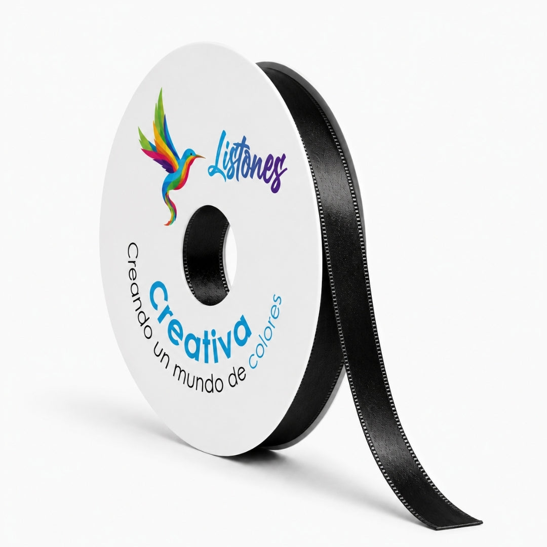 Listón Satinado #2- 10 mm x 90 Metros para Moños y Manualidades