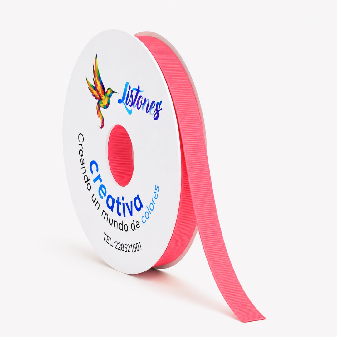 Listón Popotillo #2 de 1 cm x 45 m - Cinta Grosgrain / Barrotada para Manualidades y Detalles