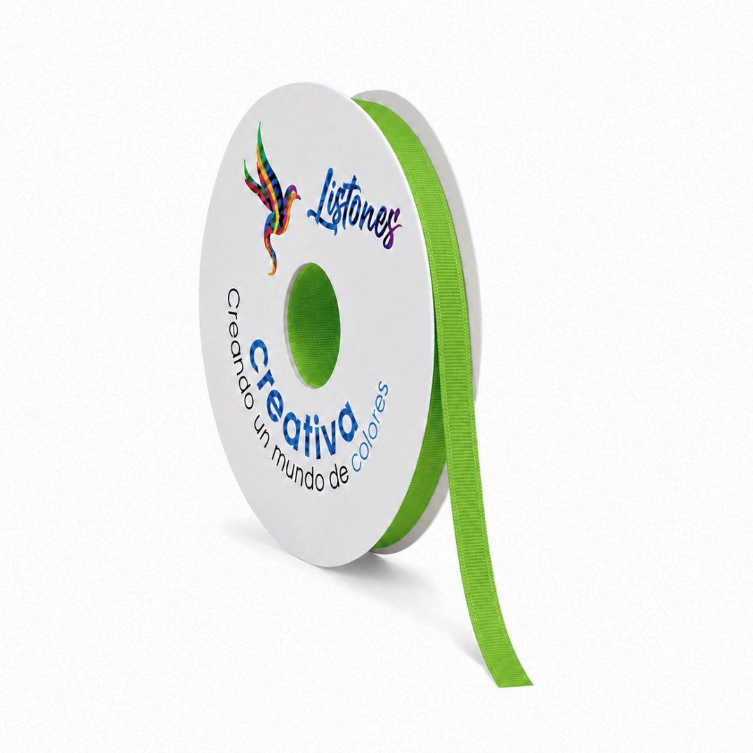 Listón Popotillo #2 de 1 cm x 45 m - Cinta Grosgrain / Barrotada para Manualidades y Detalles