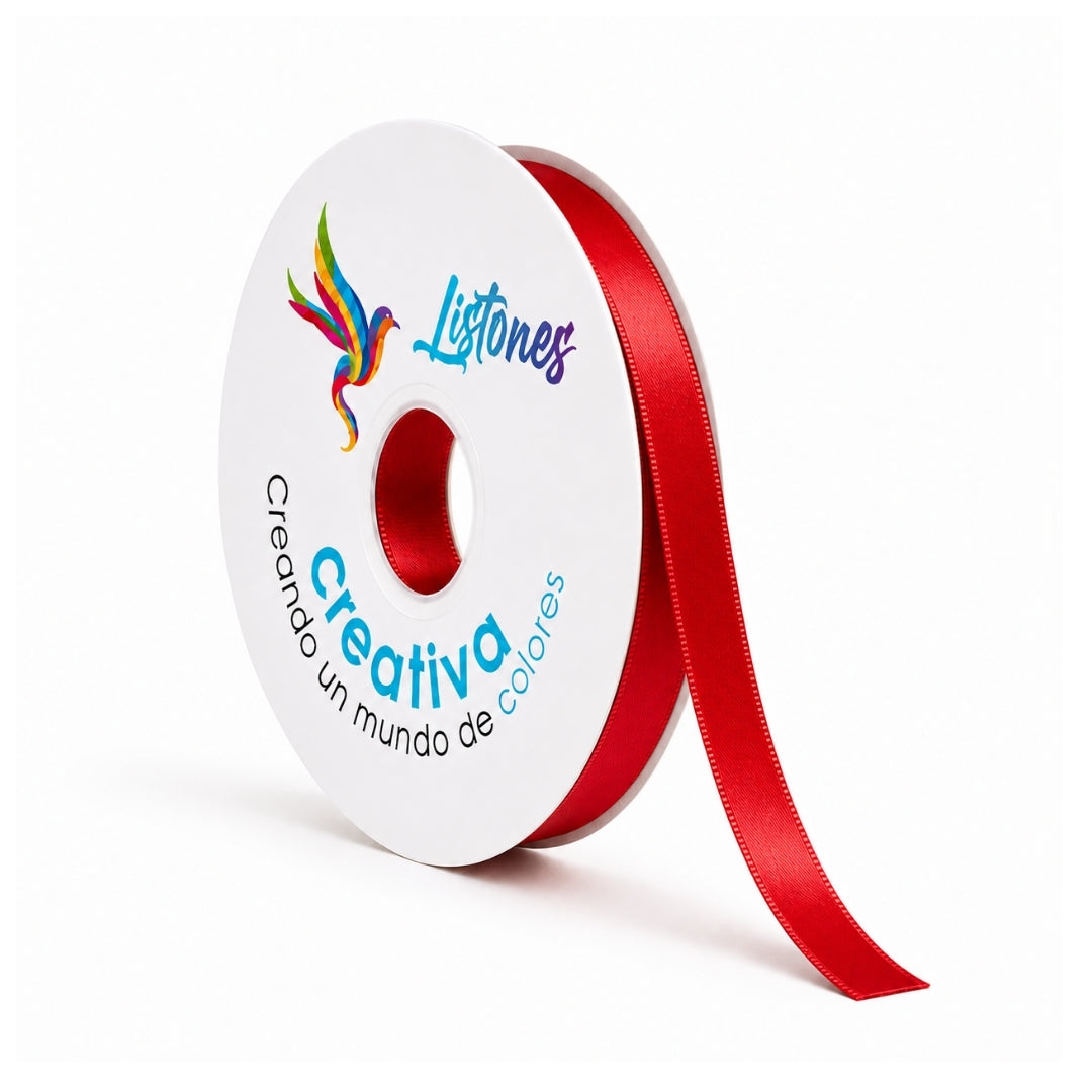 Listón Satinado #2- 10 mm x 90 Metros para Moños y Manualidades
