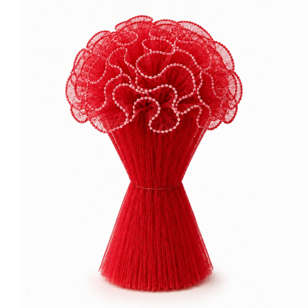 Malla con Perlas Decorativa para Ramos - Red de Lujo para Envoltura de Flores y Ramos Buchones