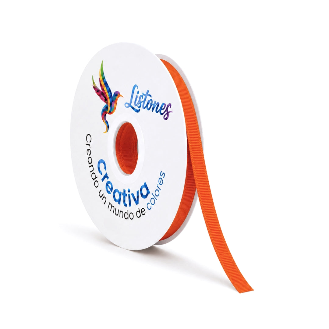 Listón Popotillo #2 de 1 cm x 45 m - Cinta Grosgrain / Barrotada para Manualidades y Detalles