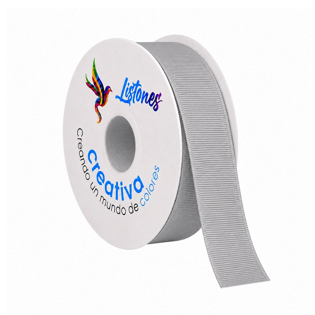 Listón Popotillo Barrotado 4 cm x 45 m - Cinta Grosgrain de Alta Densidad para Moños Escolares y Manualidades