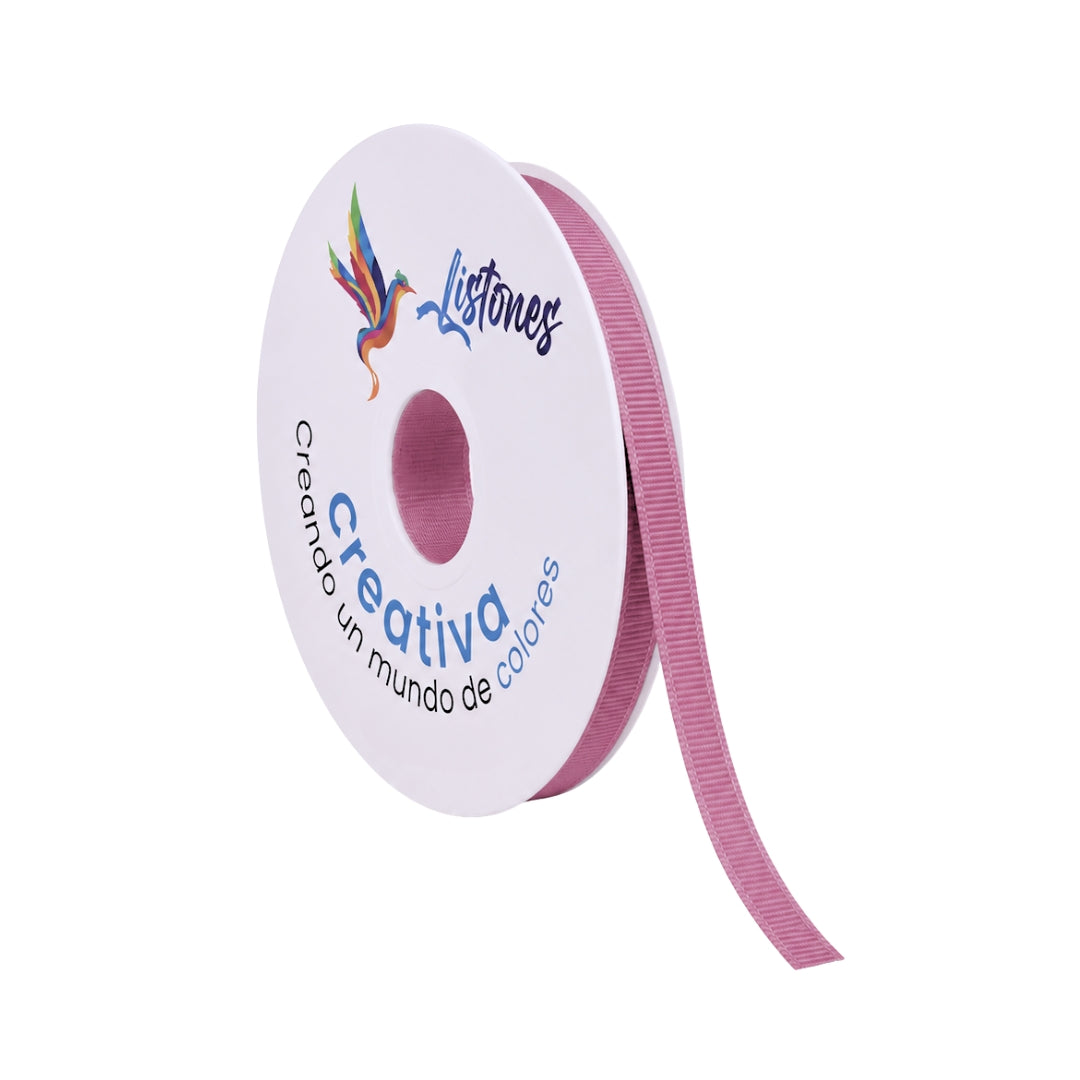 Listón Popotillo #2 de 1 cm x 45 m - Cinta Grosgrain / Barrotada para Manualidades y Detalles
