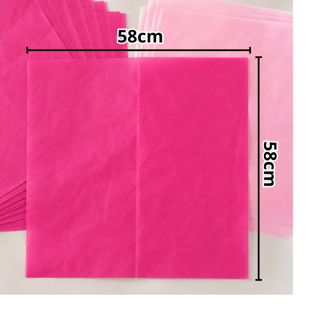 Papel Seda para Ramos y Envolturas (Paquete de 20 pzs, 58x58 cm) - Papel de China para Arreglos Florales