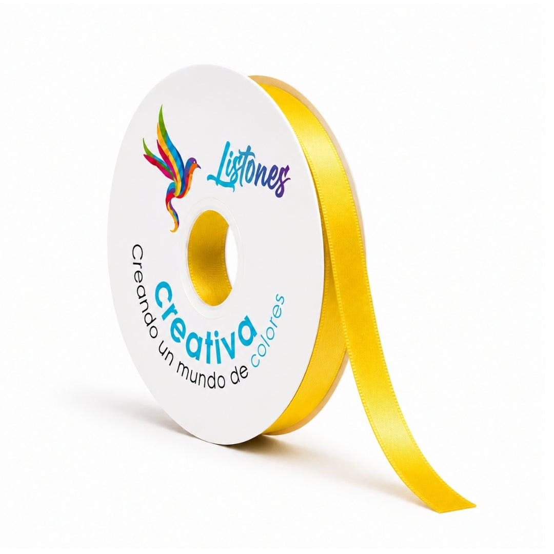 Listón Satinado #2- 10 mm x 90 Metros para Moños y Manualidades