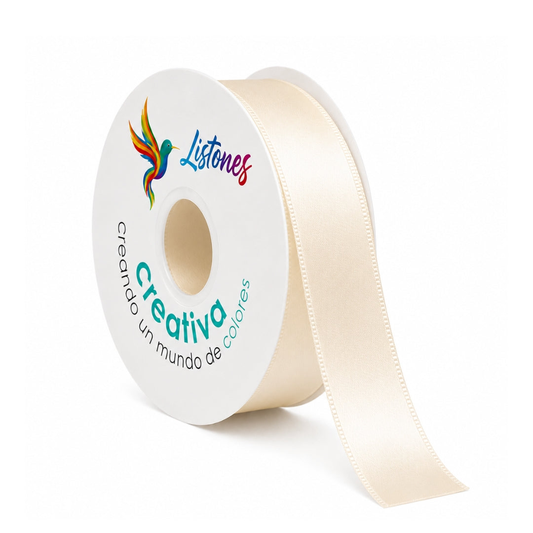 Listón Satinado Calidad Fina #9 (3.8 cm x 45 m) para Rosas Eternas y Manualidades