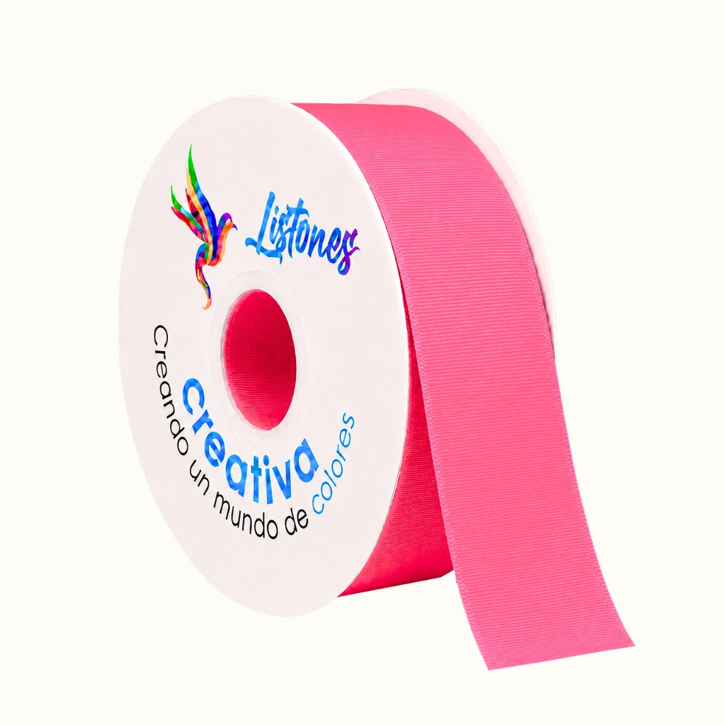 Listón Popotillo Barrotado 4 cm x 45 m - Cinta Grosgrain de Alta Densidad para Moños Escolares y Manualidades