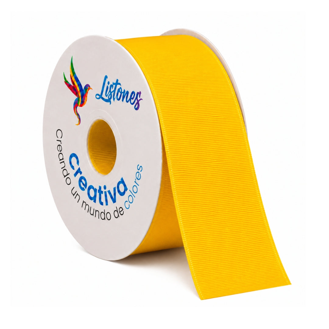 Listón Popotillo Grosgrain 7.5 cm (3 Pulgadas) x 22 m - Cinta de Alta Densidad para Moños Boutique