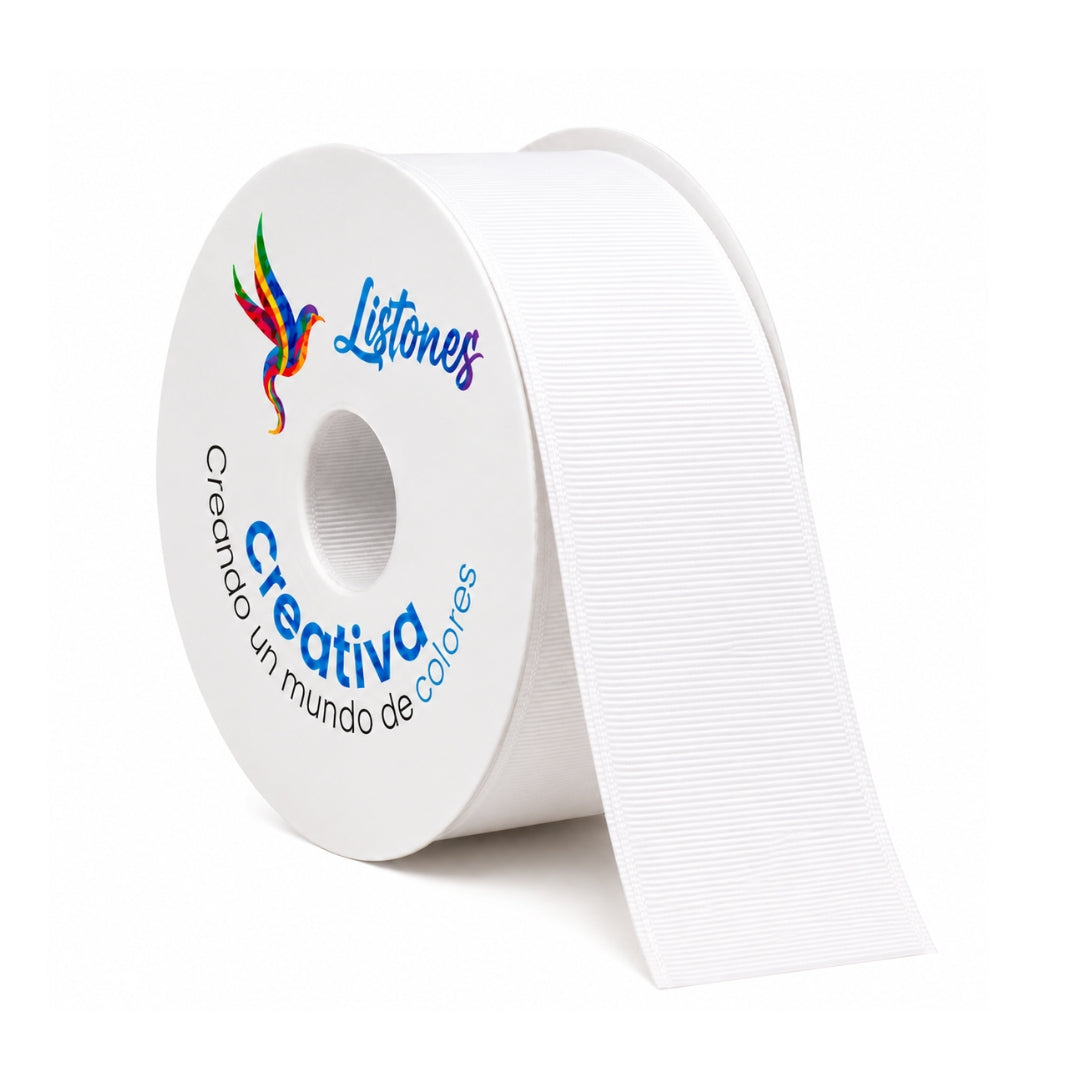 Listón Popotillo Grosgrain 7.5 cm (3 Pulgadas) x 22 m - Cinta de Alta Densidad para Moños Boutique