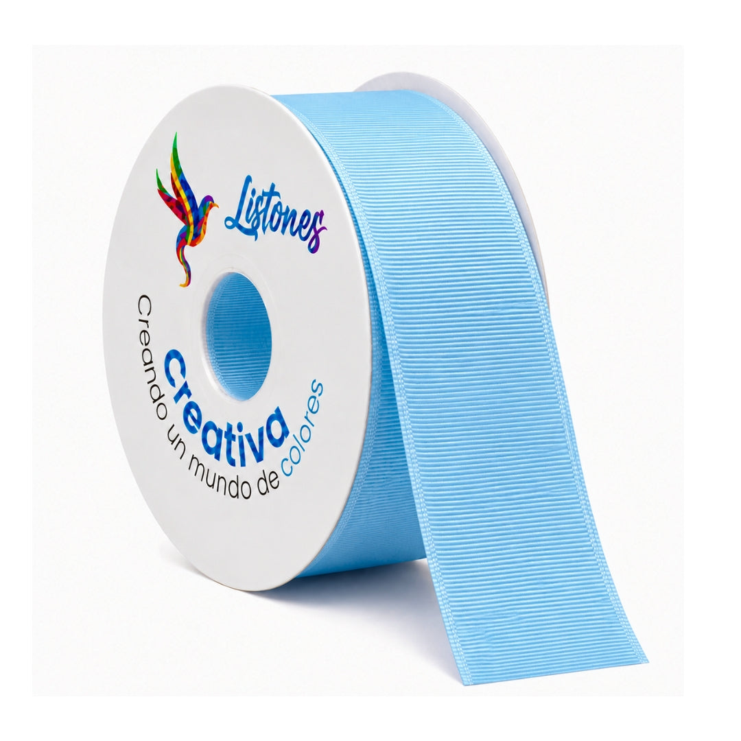 Listón Popotillo Grosgrain 7.5 cm (3 Pulgadas) x 22 m - Cinta de Alta Densidad para Moños Boutique