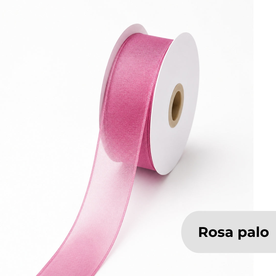 Listón de Organza Número 5 (23 mm x 23 m) para Moños y Ramos Buchones