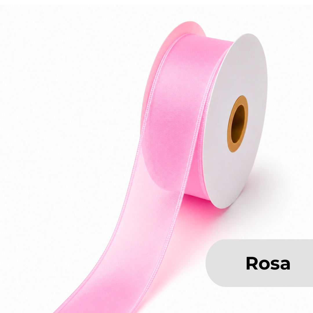 Listón de Organza Número 5 (23 mm x 23 m) para Moños y Ramos Buchones