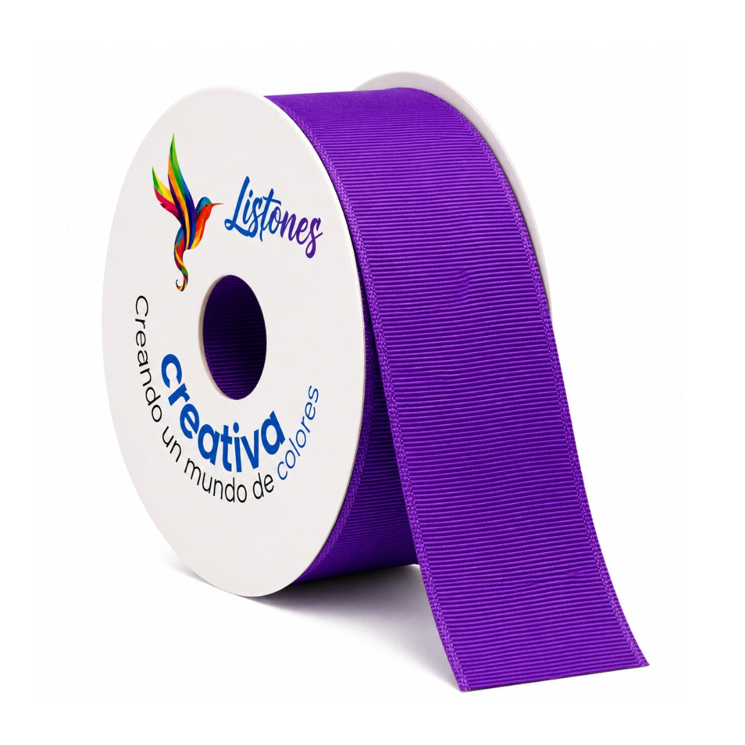 Listón Popotillo Grosgrain 7.5 cm (3 Pulgadas) x 22 m - Cinta de Alta Densidad para Moños Boutique