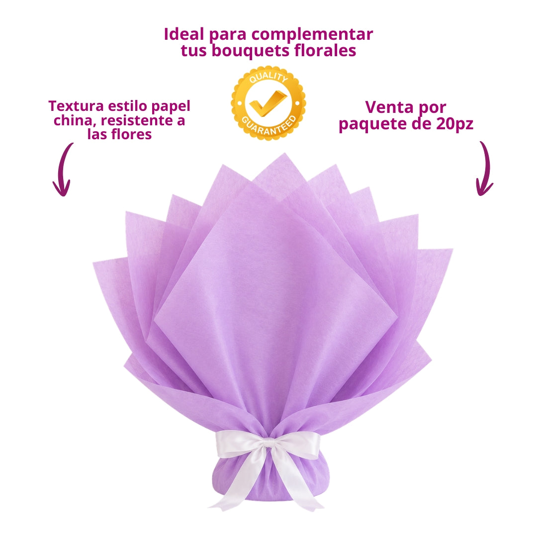 Papel China Decorativo - Paquete con 40 Pliegos de 50 cm x 70 cm para Manualidades y Embalaje