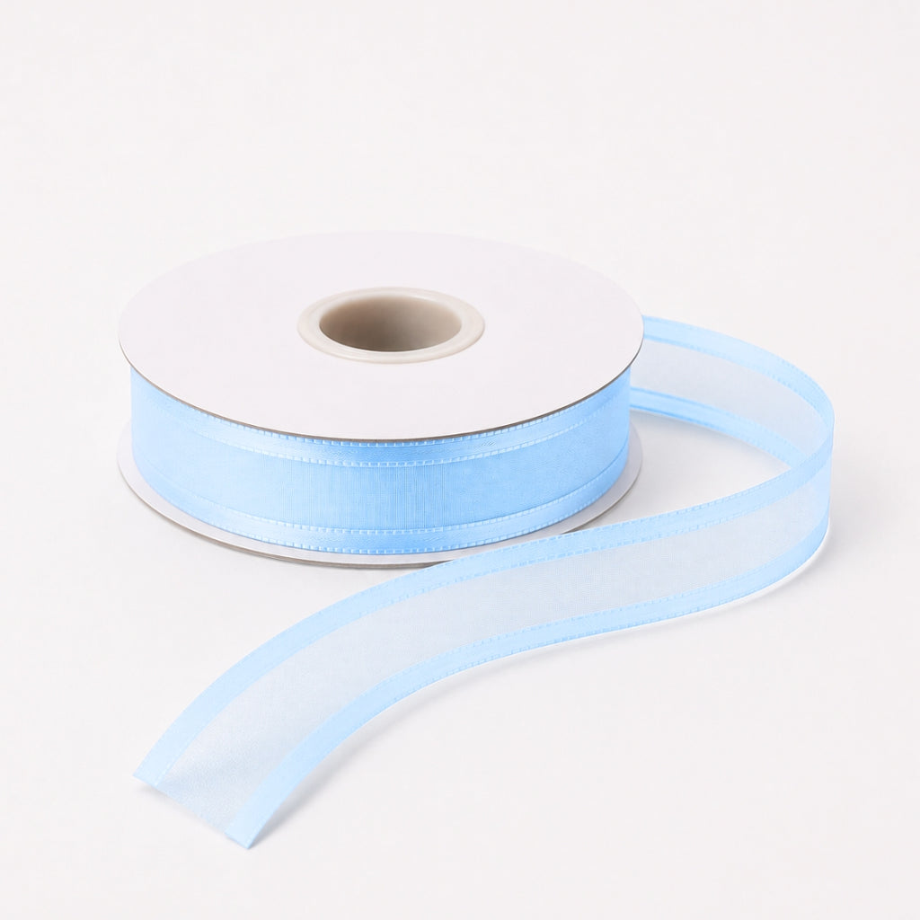 Listón de Organza con Orilla Satinada #5 (23 mm x 23 m) para Moños y Ramos