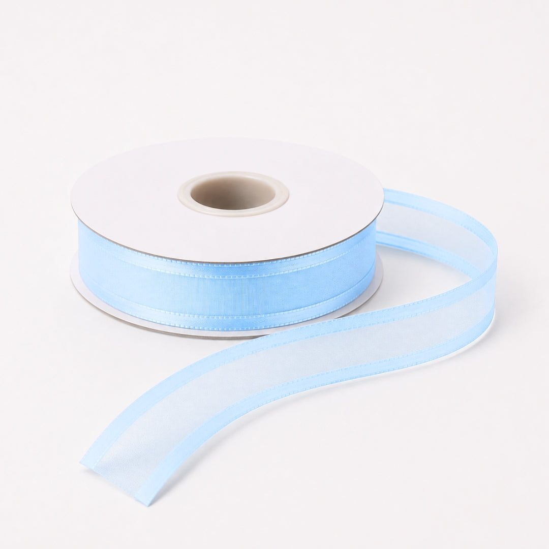 Listón de Organza con Orilla Satinada #5 (23 mm x 23 m) para Moños y Ramos