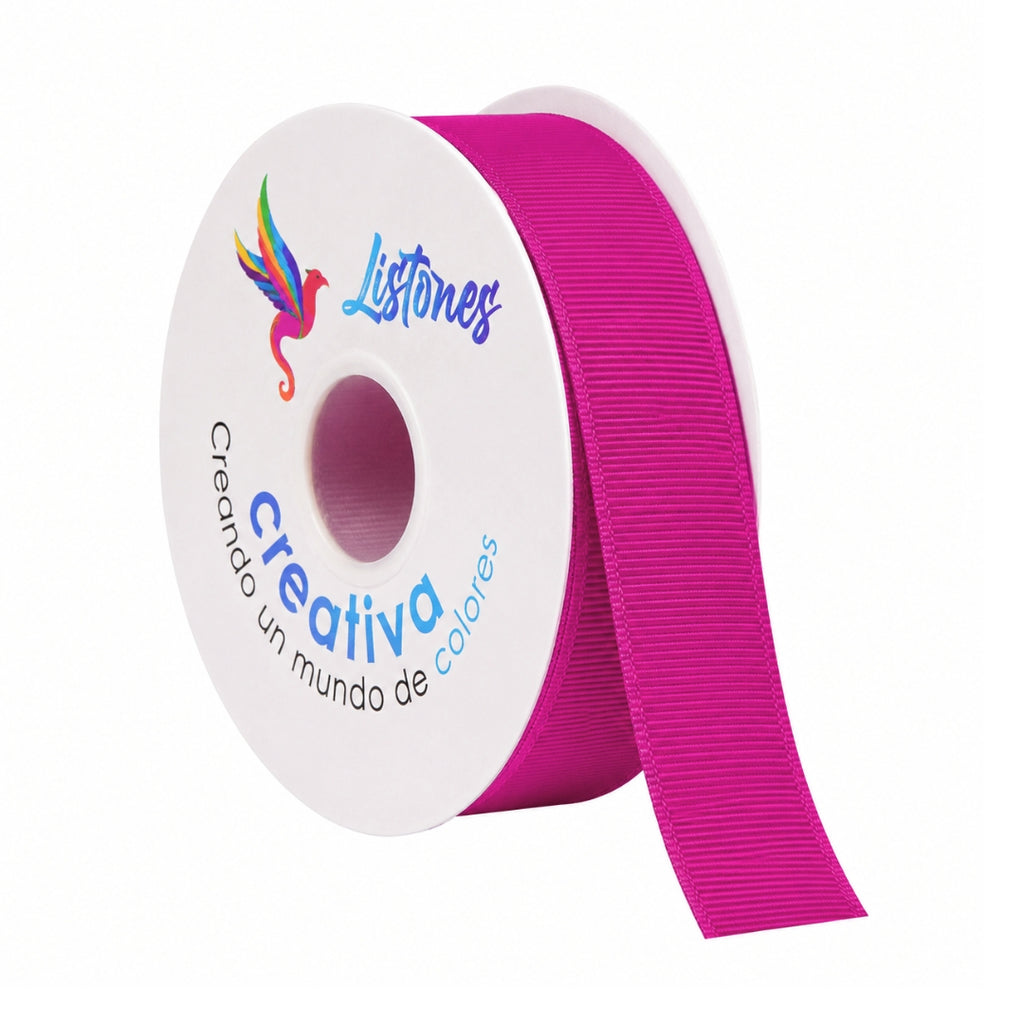 Listón Popotillo Barrotado 4 cm x 45 m - Cinta Grosgrain de Alta Densidad para Moños Escolares y Manualidades