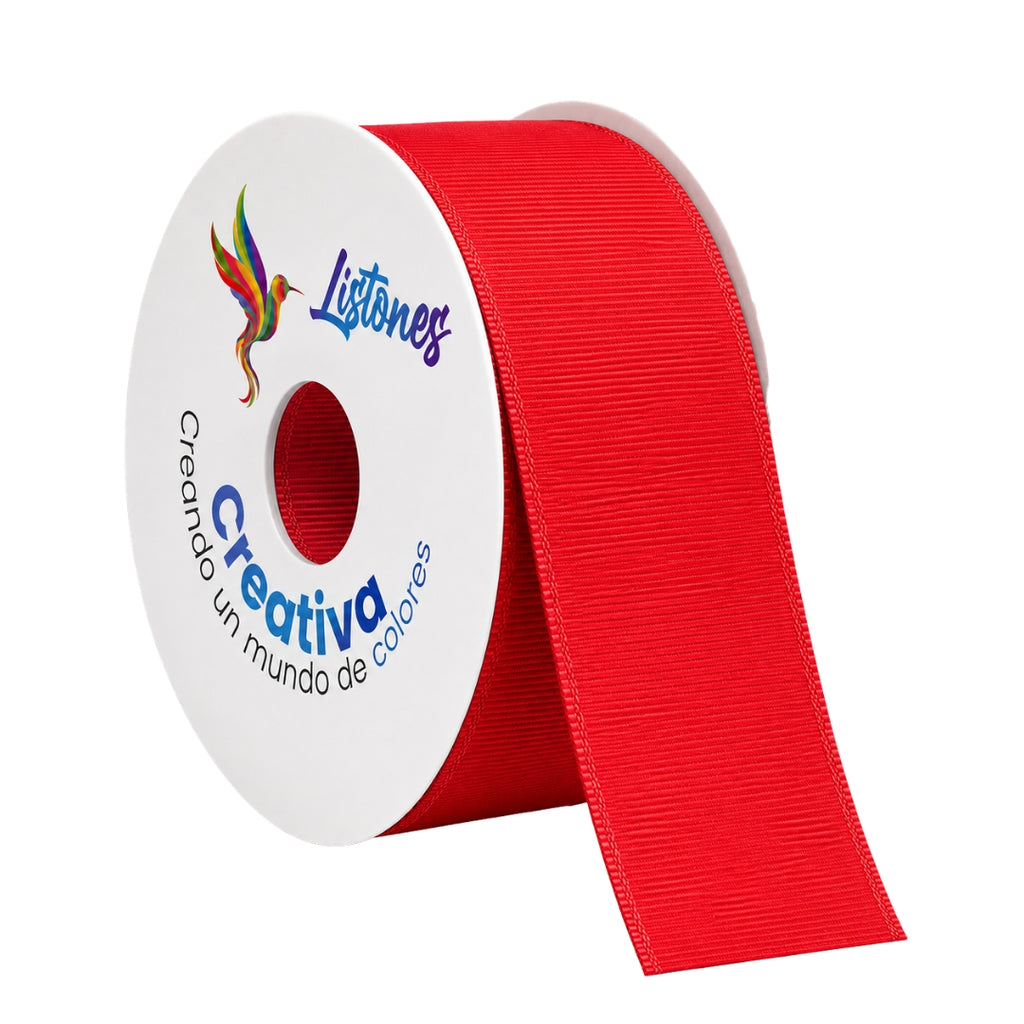 Listón Popotillo Grosgrain 7.5 cm (3 Pulgadas) x 22 m - Cinta de Alta Densidad para Moños Boutique