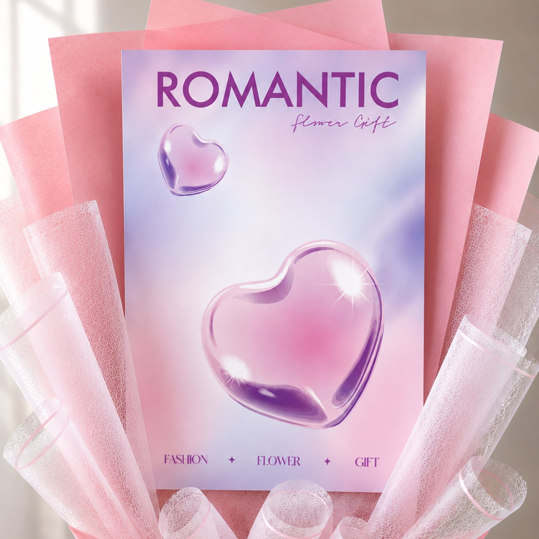 Papel Coreano Estilo Revista para Ramos (Paquete de 10 pzs, 30x45 cm) - Papel Impermeable Magazine