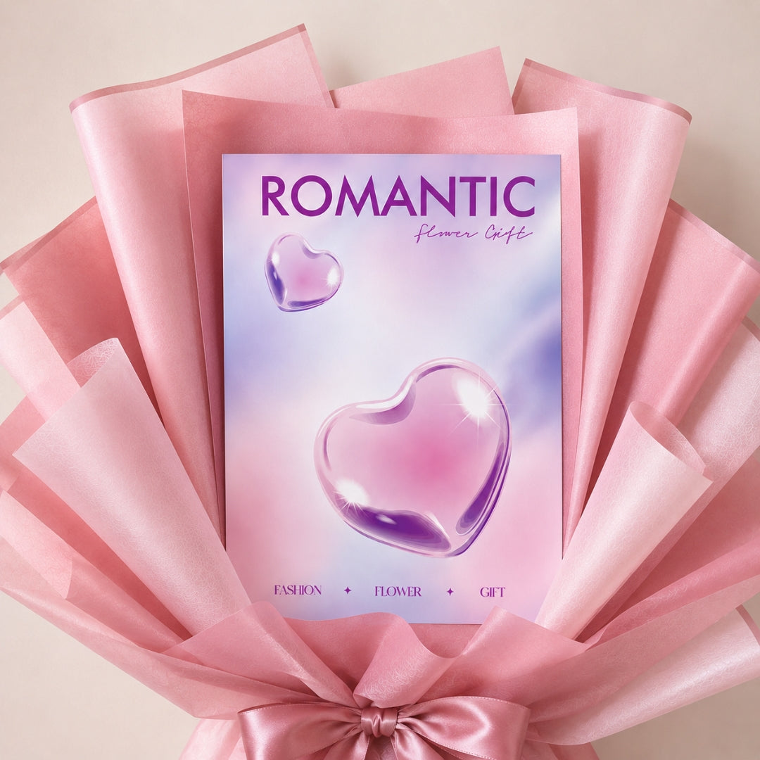 Papel Coreano Estilo Revista para Ramos (Paquete de 10 pzs, 30x45 cm) - Papel Impermeable Magazine