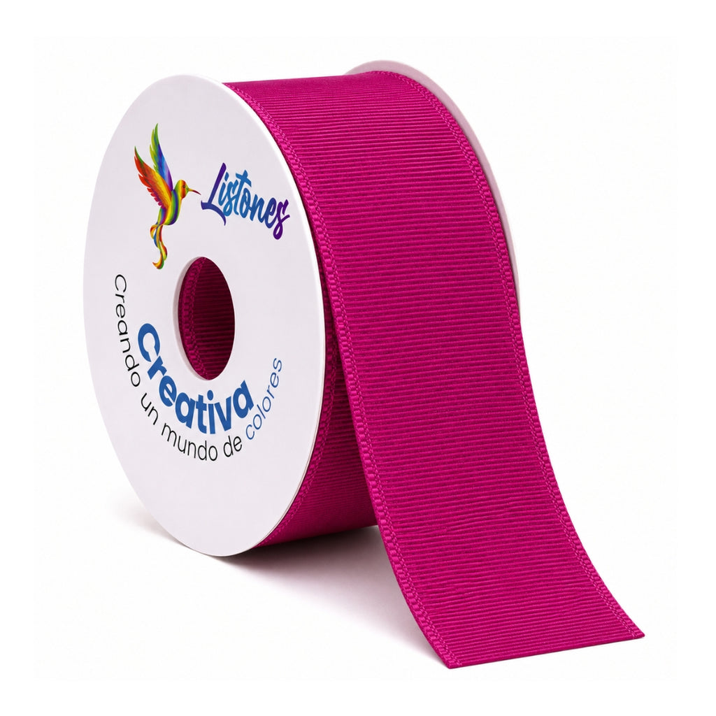 Listón Popotillo Grosgrain 7.5 cm (3 Pulgadas) x 22 m - Cinta de Alta Densidad para Moños Boutique