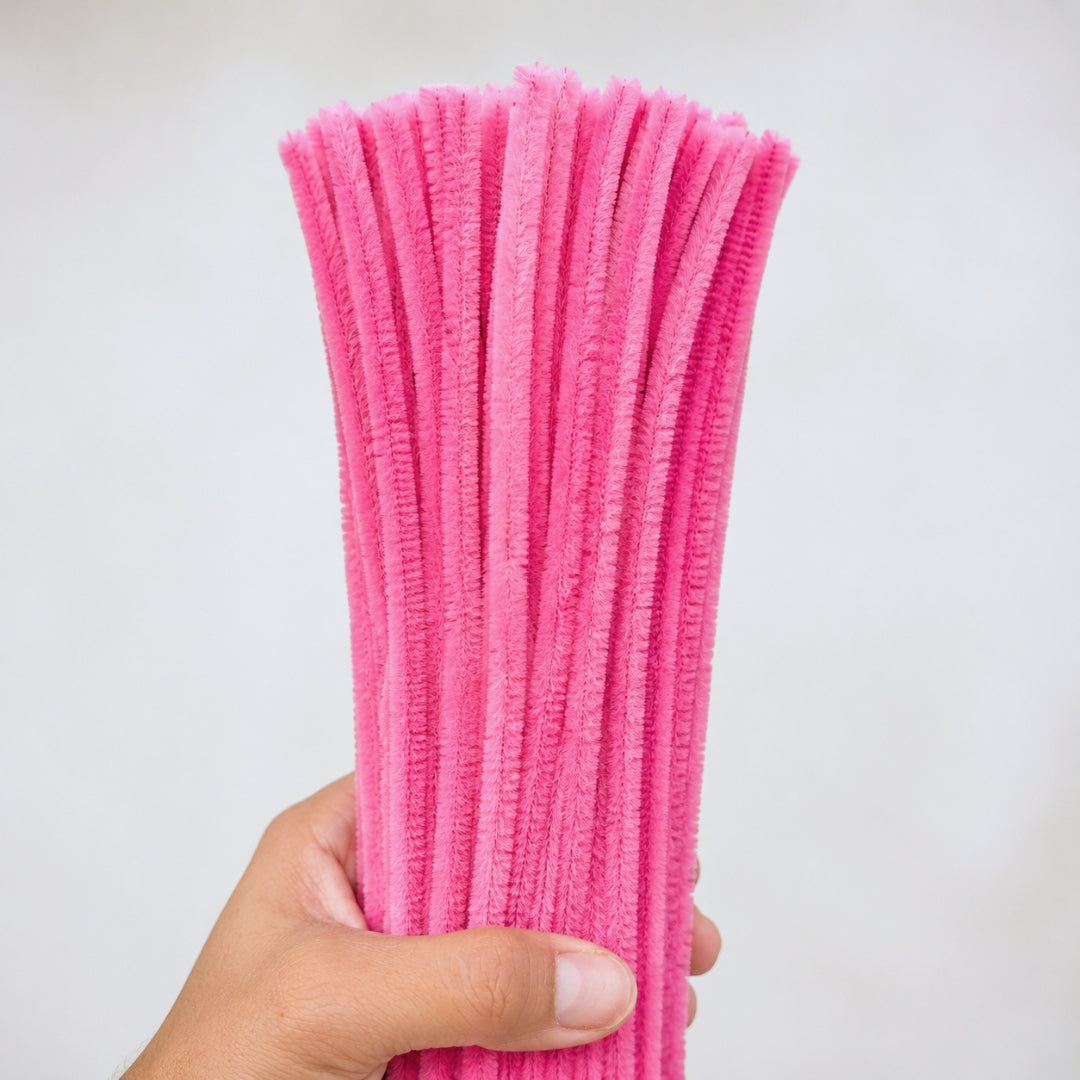 Limpiapipas de Gamuza Chenille Premium de 30 cm para Flores y Manualidades