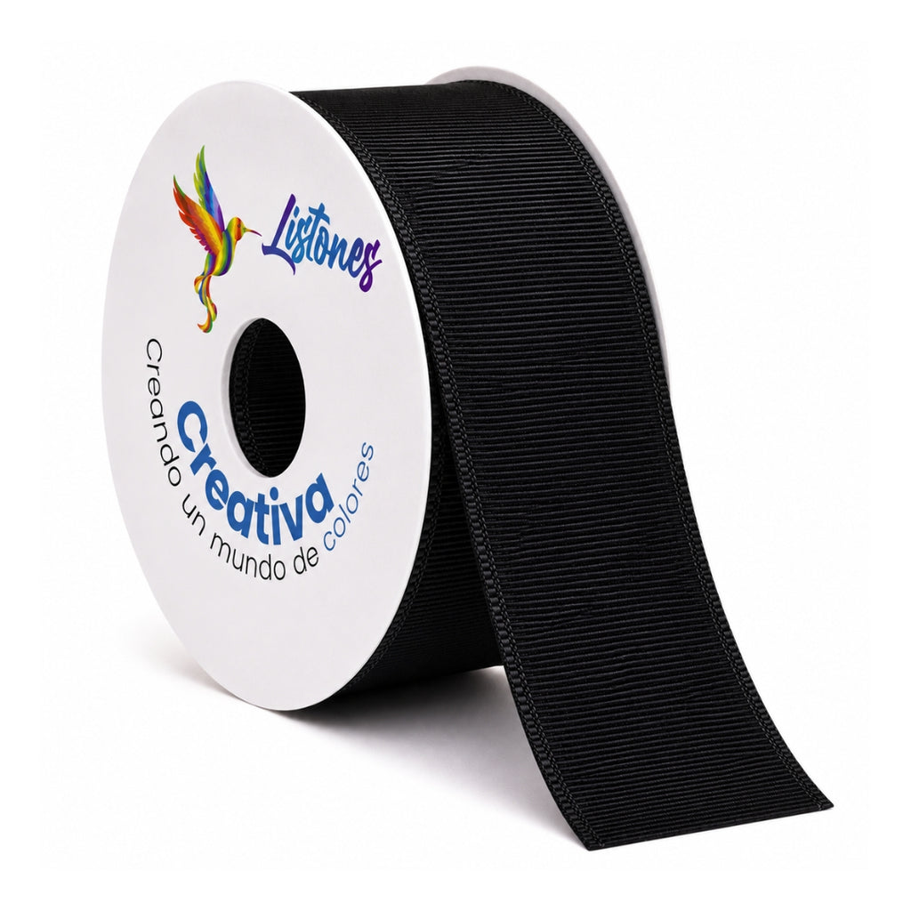 Listón Popotillo Grosgrain 7.5 cm (3 Pulgadas) x 22 m - Cinta de Alta Densidad para Moños Boutique