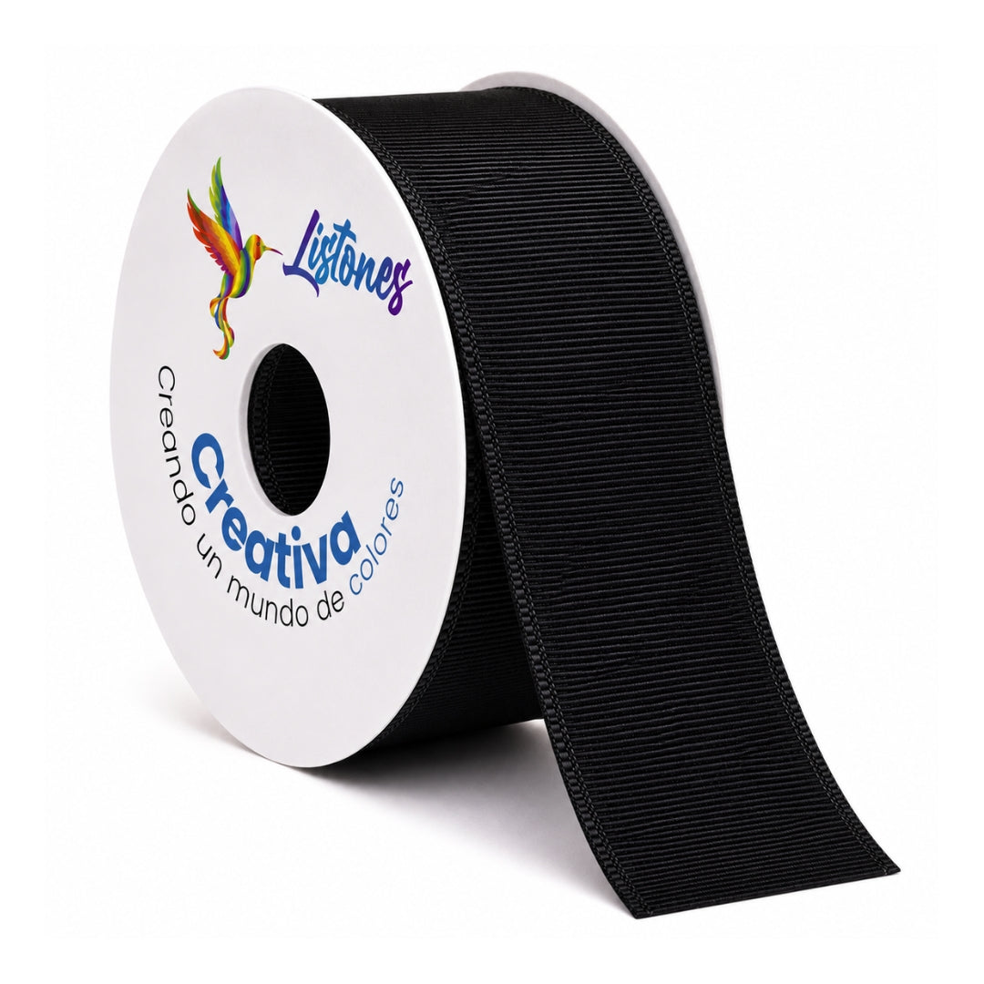 Listón Popotillo Grosgrain 7.5 cm (3 Pulgadas) x 22 m - Cinta de Alta Densidad para Moños Boutique