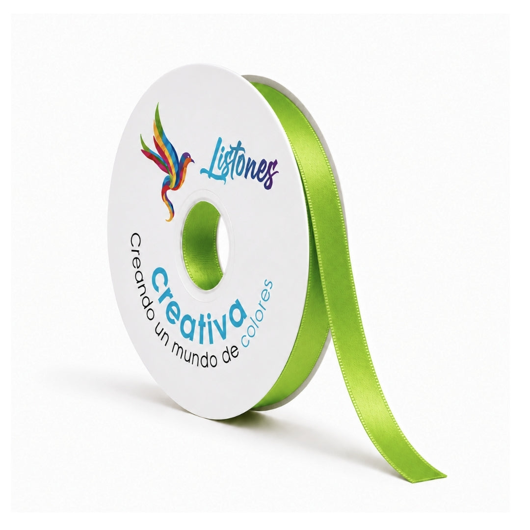 Listón Satinado #2- 10 mm x 90 Metros para Moños y Manualidades