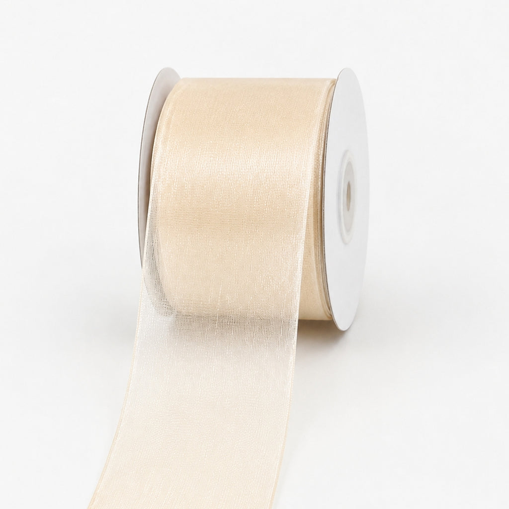 Listón de Organza Liso Premium (40 mm x 22 m) para Ramos y Regalos