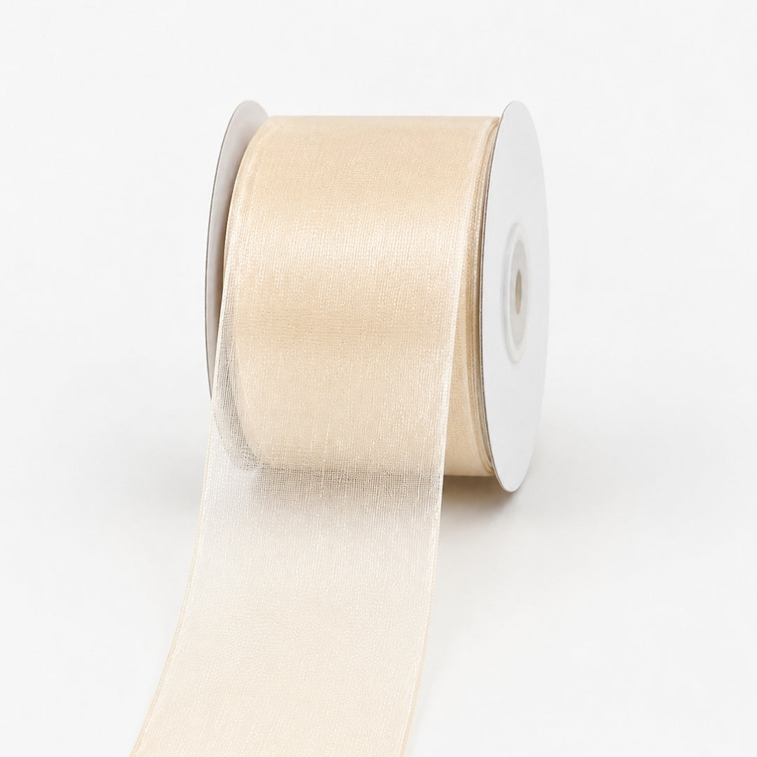 Listón de Organza Liso Premium (40 mm x 22 m) para Ramos y Regalos