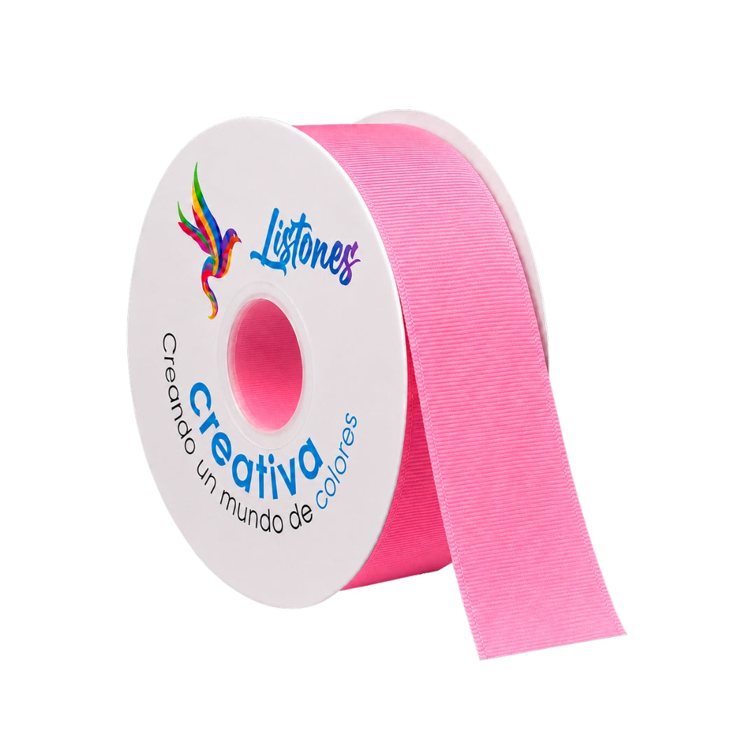Listón Popotillo Barrotado 4 cm x 45 m - Cinta Grosgrain de Alta Densidad para Moños Escolares y Manualidades