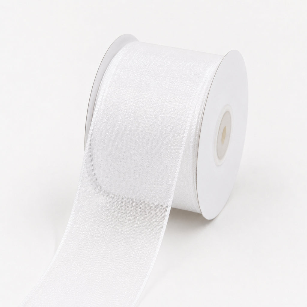 Listón de Organza Liso Premium (40 mm x 22 m) para Ramos y Regalos