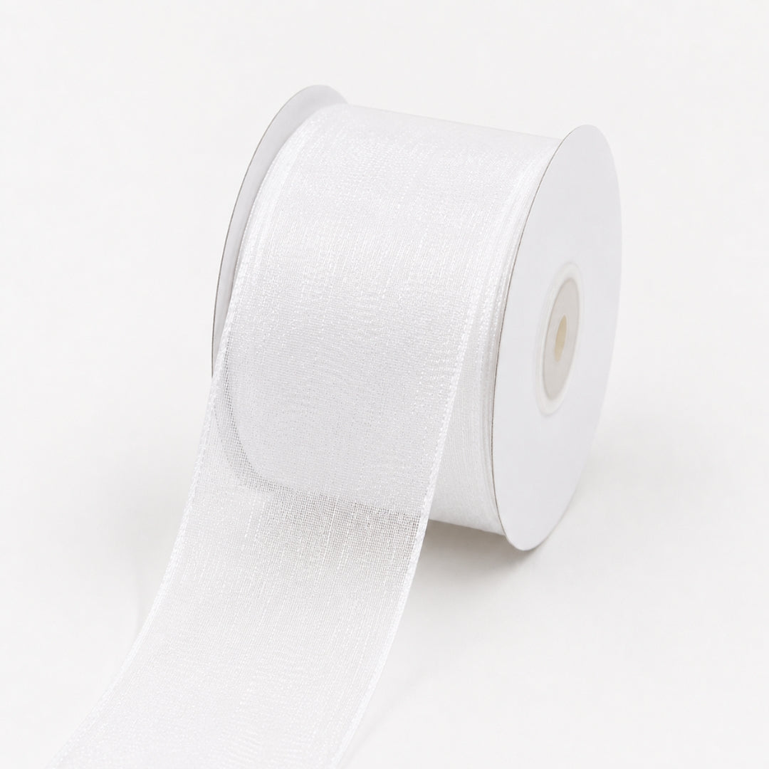 Listón de Organza Liso Premium (40 mm x 22 m) para Ramos y Regalos