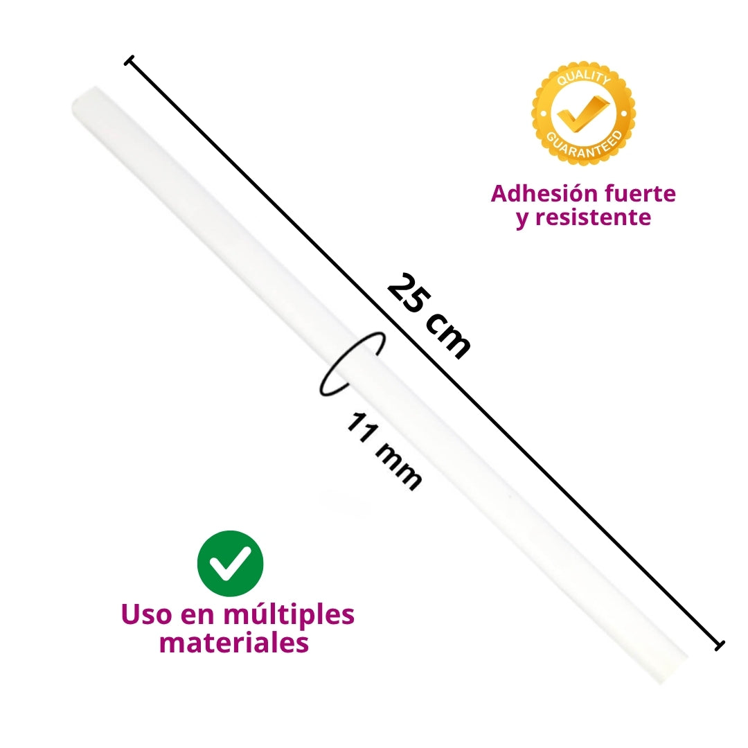 Barra de Silicón en Barra 1 Kilo (Opciones Delgado 7 mm y Grueso 11 mm)