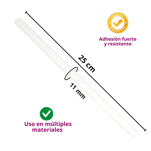 Barra de Silicón en Barra 1 Kilo (Opciones Delgado 7 mm y Grueso 11 mm)