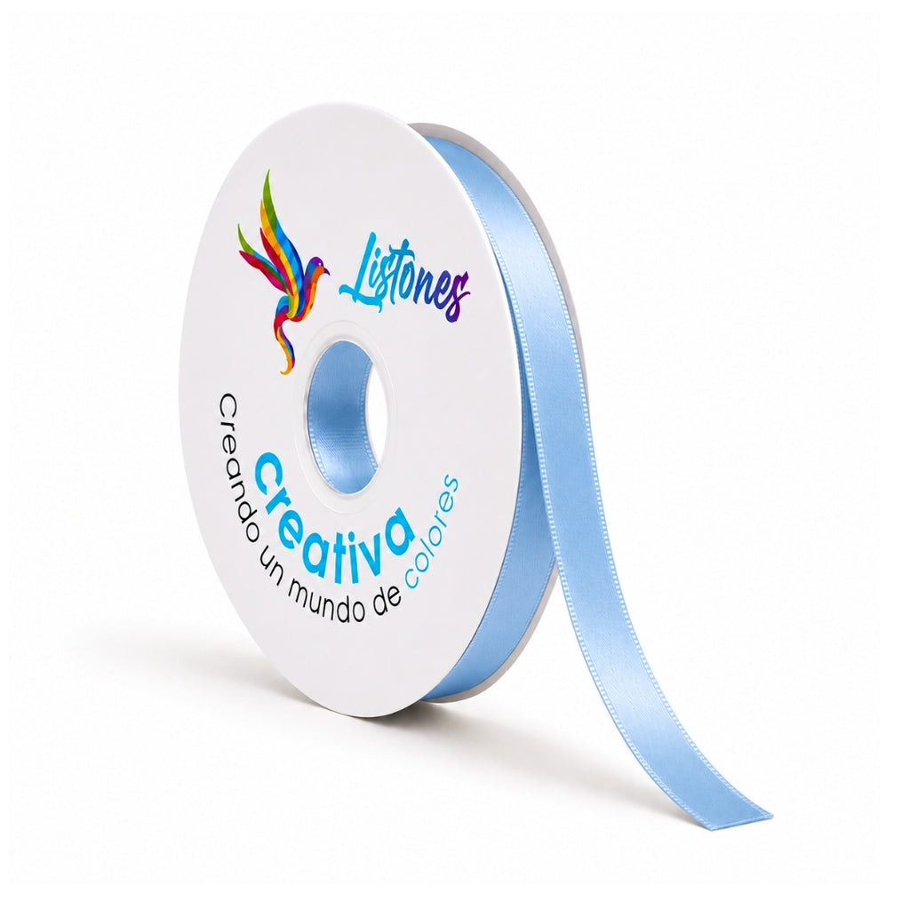 Listón Satinado #2- 10 mm x 90 Metros para Moños y Manualidades