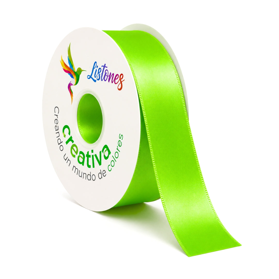Listón Satinado Calidad Fina #9 (3.8 cm x 45 m) para Rosas Eternas y Manualidades