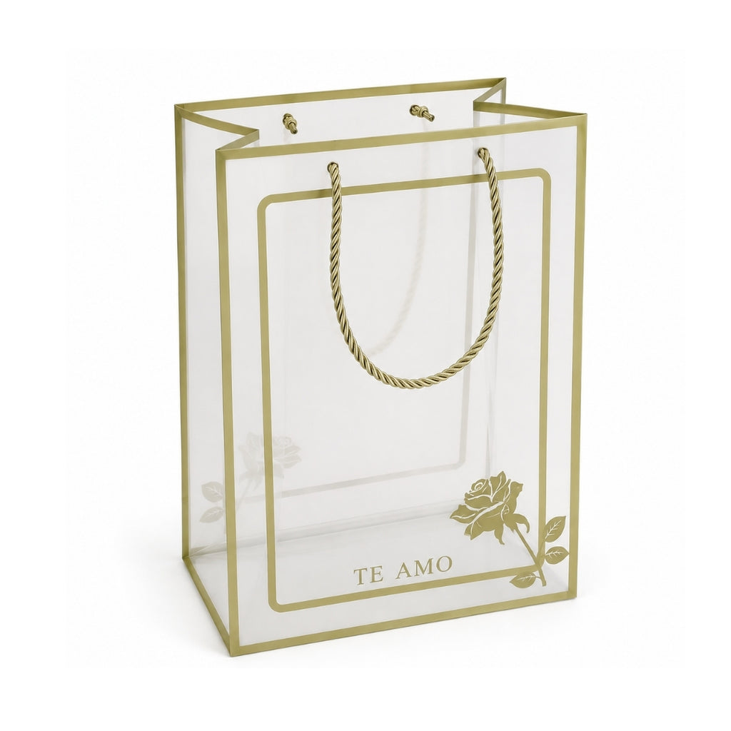 Bolsa Transparente para Regalos y Ramos 35x25x15 cm (Pack con 10 Piezas) | Papel Chic