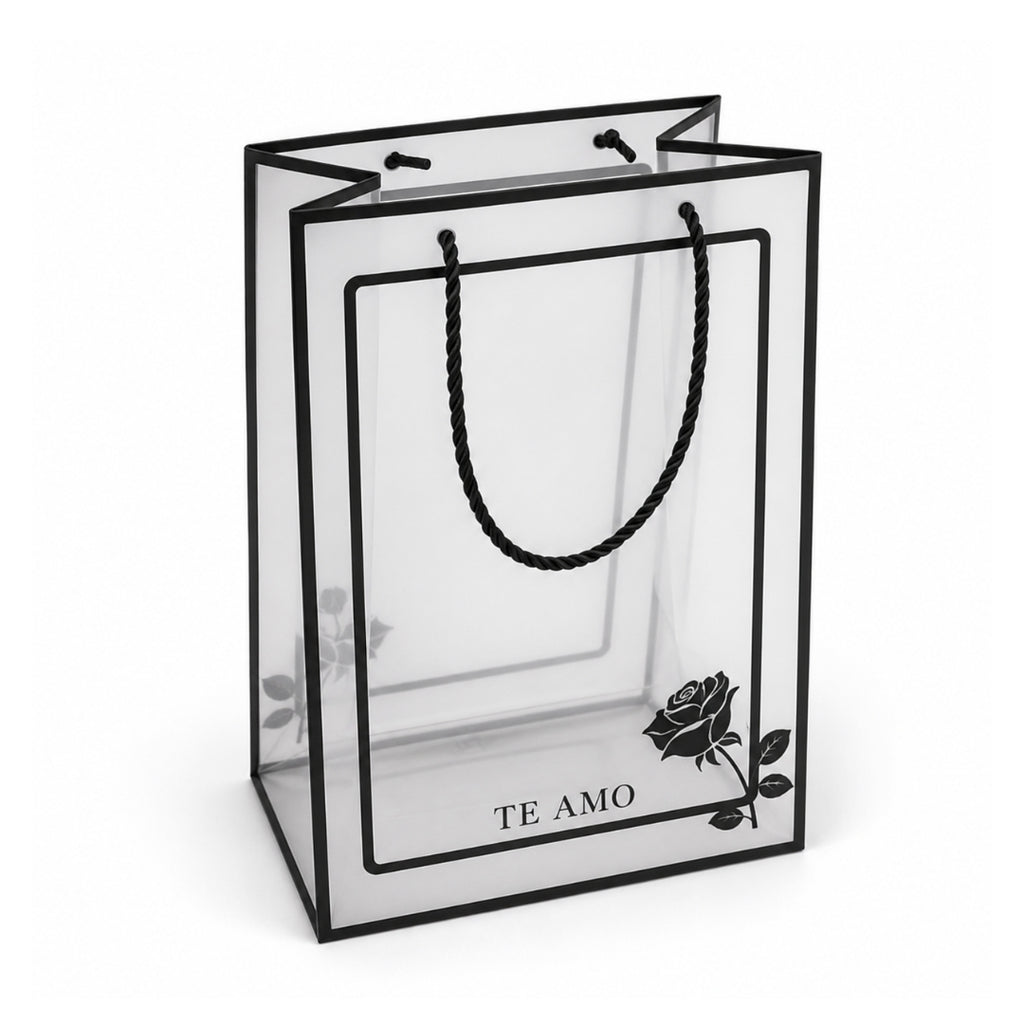 Bolsa Transparente para Regalos y Ramos 35x25x15 cm (Pack con 10 Piezas) | Papel Chic
