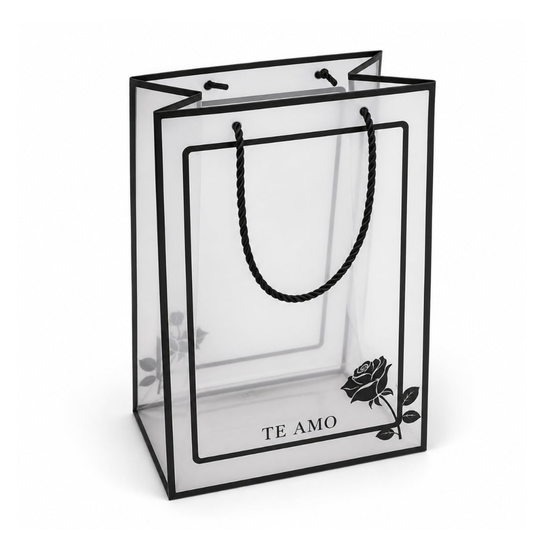 Bolsa Transparente para Regalos y Ramos 35x25x15 cm (Pack con 10 Piezas) | Papel Chic