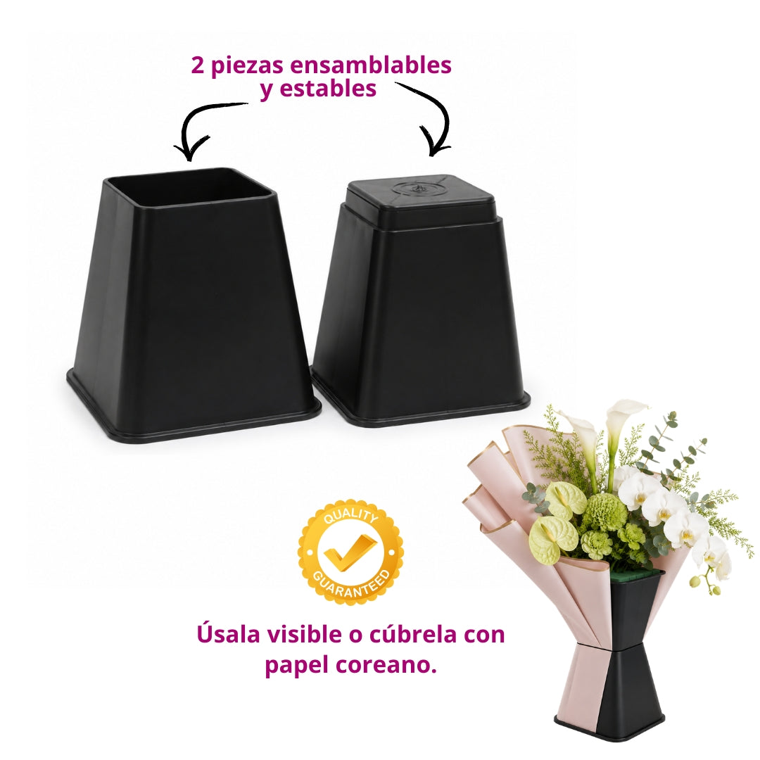 Pack de 6 Bases para Ramos Buchones y Arreglos Florales 16.5 cm