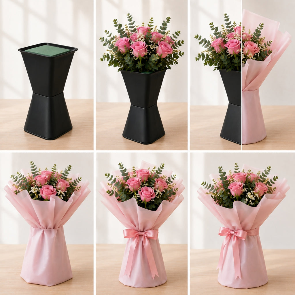 Pack de 6 Bases para Ramos Buchones y Arreglos Florales 16.5 cm