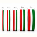 Rollos de Listón Popotillo Tricolor 45 Metros (Variedad de Anchos)