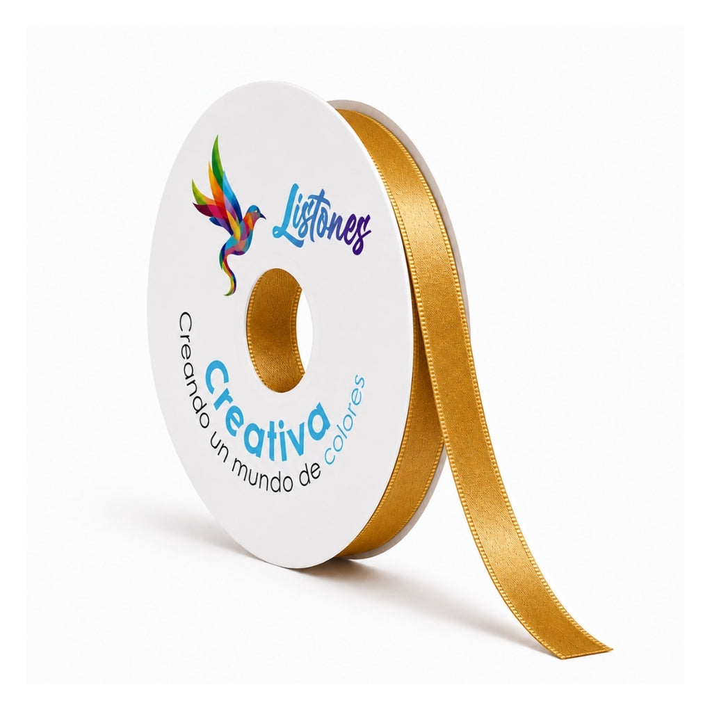 Listón Satinado #2- 10 mm x 90 Metros para Moños y Manualidades