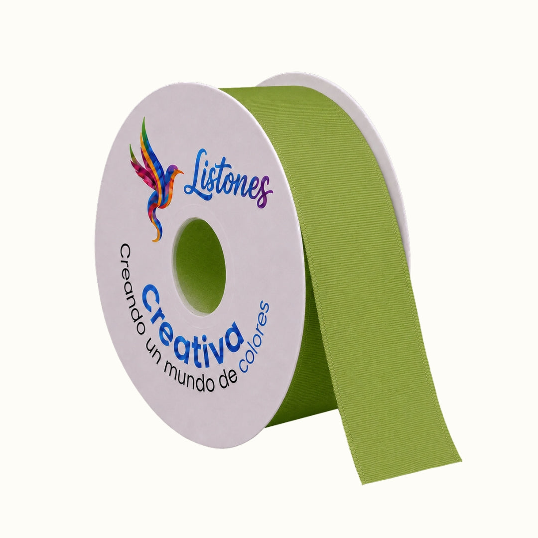 Listón Popotillo Barrotado 4 cm x 45 m - Cinta Grosgrain de Alta Densidad para Moños Escolares y Manualidades