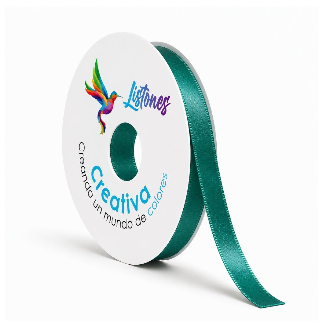 Listón Satinado #2- 10 mm x 90 Metros para Moños y Manualidades