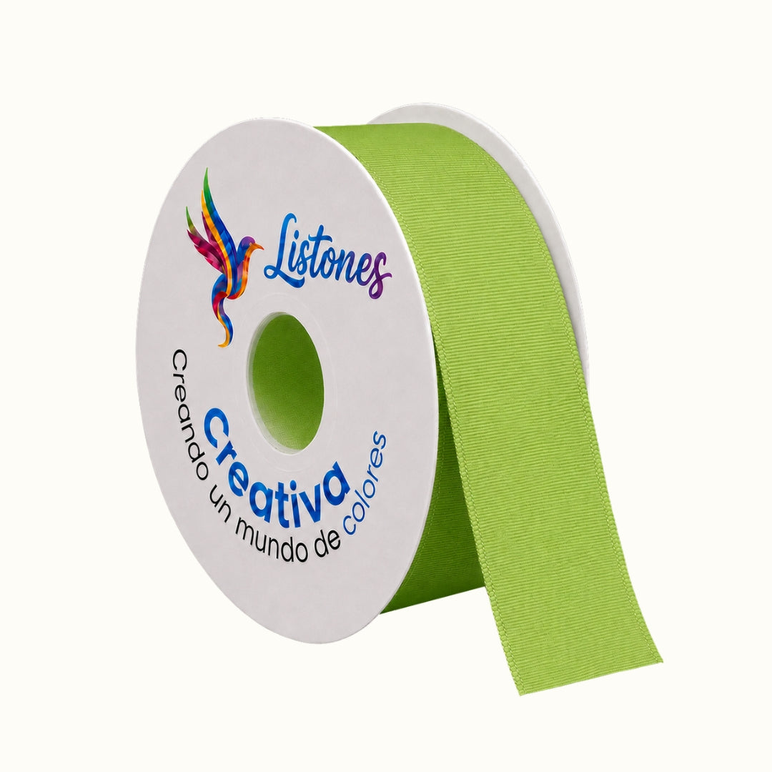 Listón Popotillo Barrotado 4 cm x 45 m - Cinta Grosgrain de Alta Densidad para Moños Escolares y Manualidades